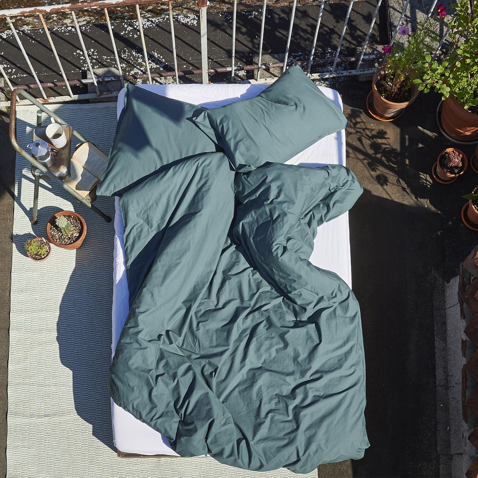 Comforter cover Louise dark green