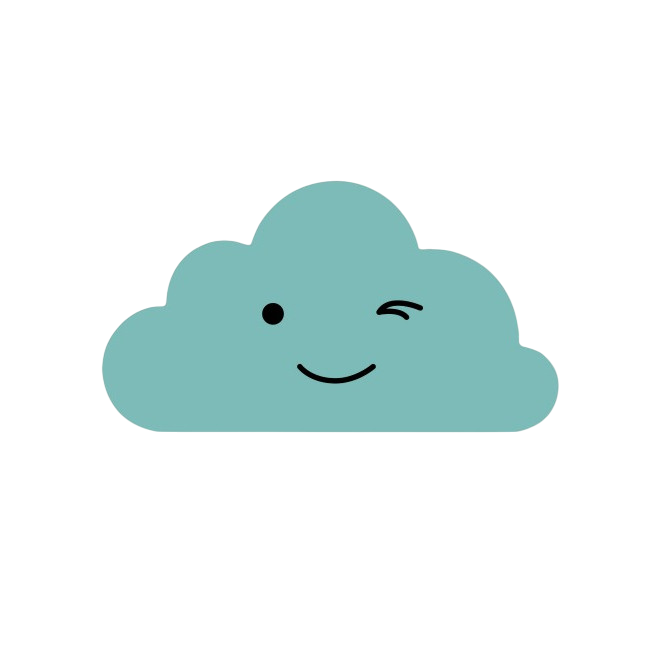 Dreams clouds wall decoration - Mint