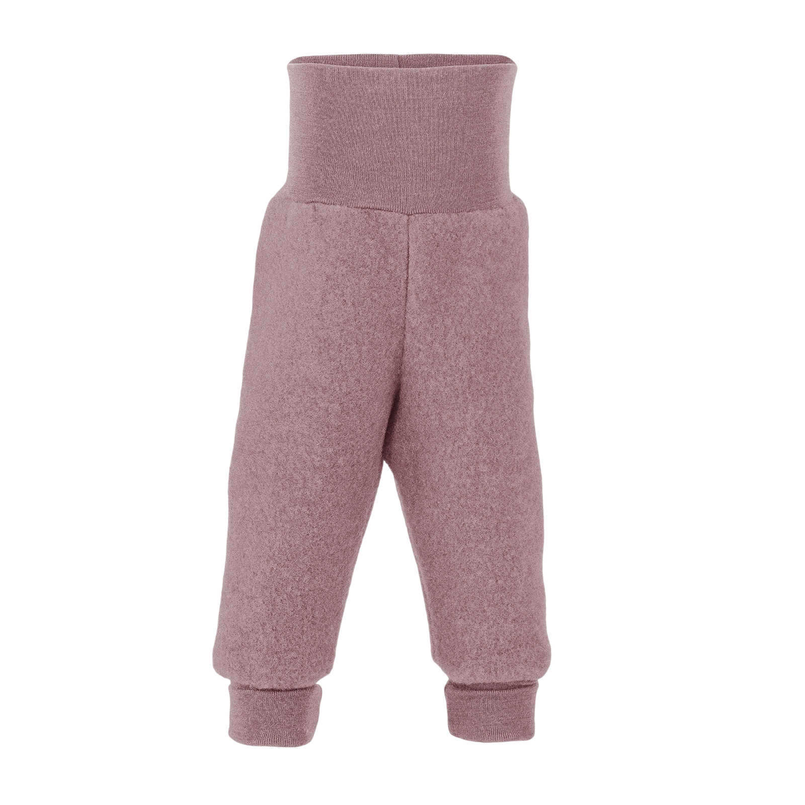 Pantalon bébé laine mérinos bois de rose melange