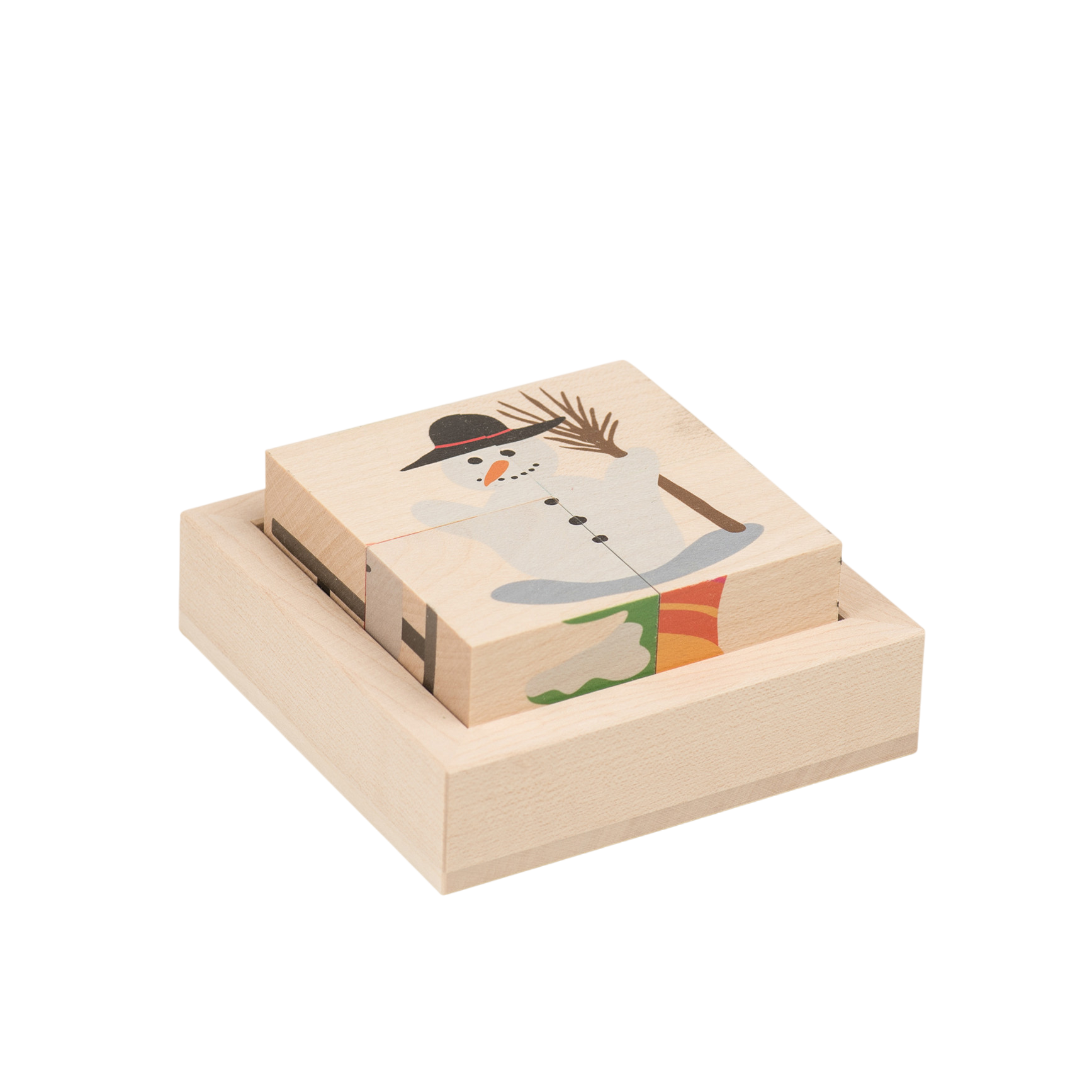 Würfelpuzzle Winter