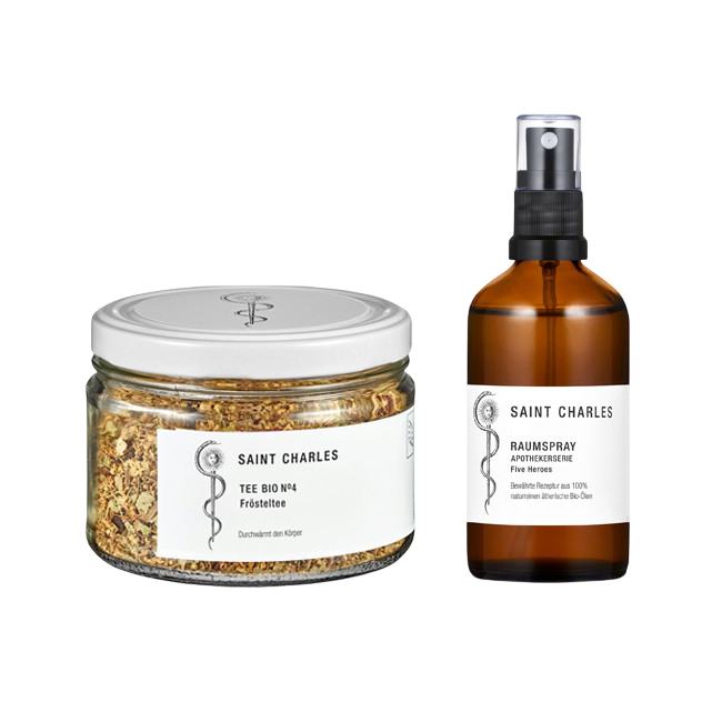 Set cadeau pour un système immunitaire fort - Thé & spray aromatique