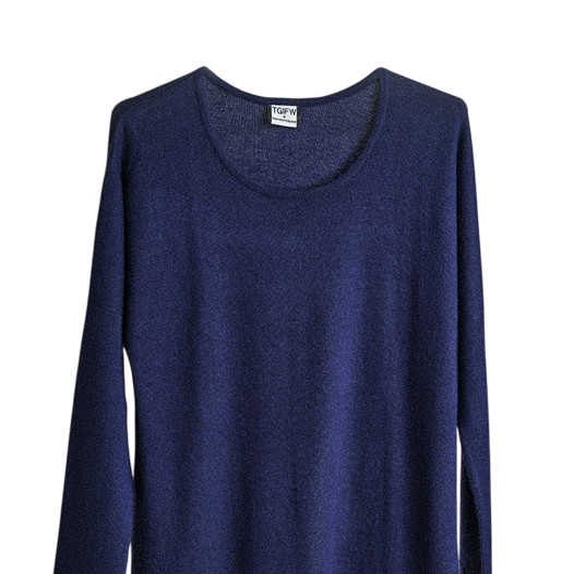 Kaschmir Strickkleid navy