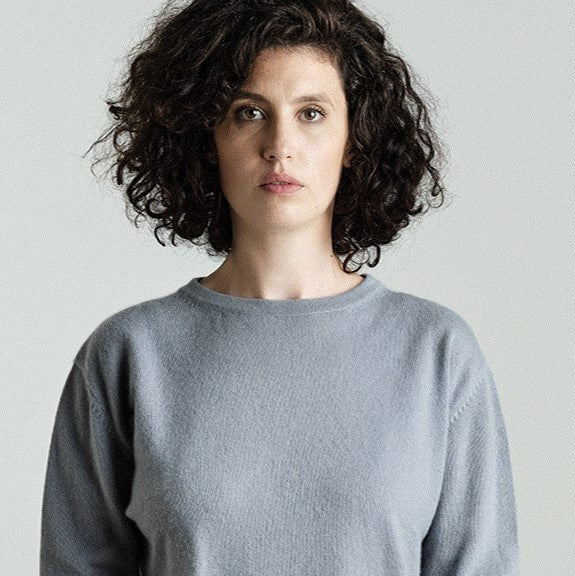 Kaschmir Strickpullover brau grau