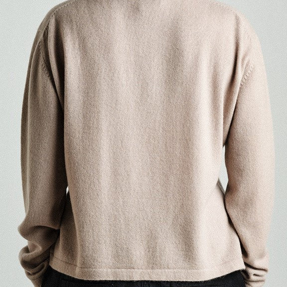 Kaschmir Strickpullover nude