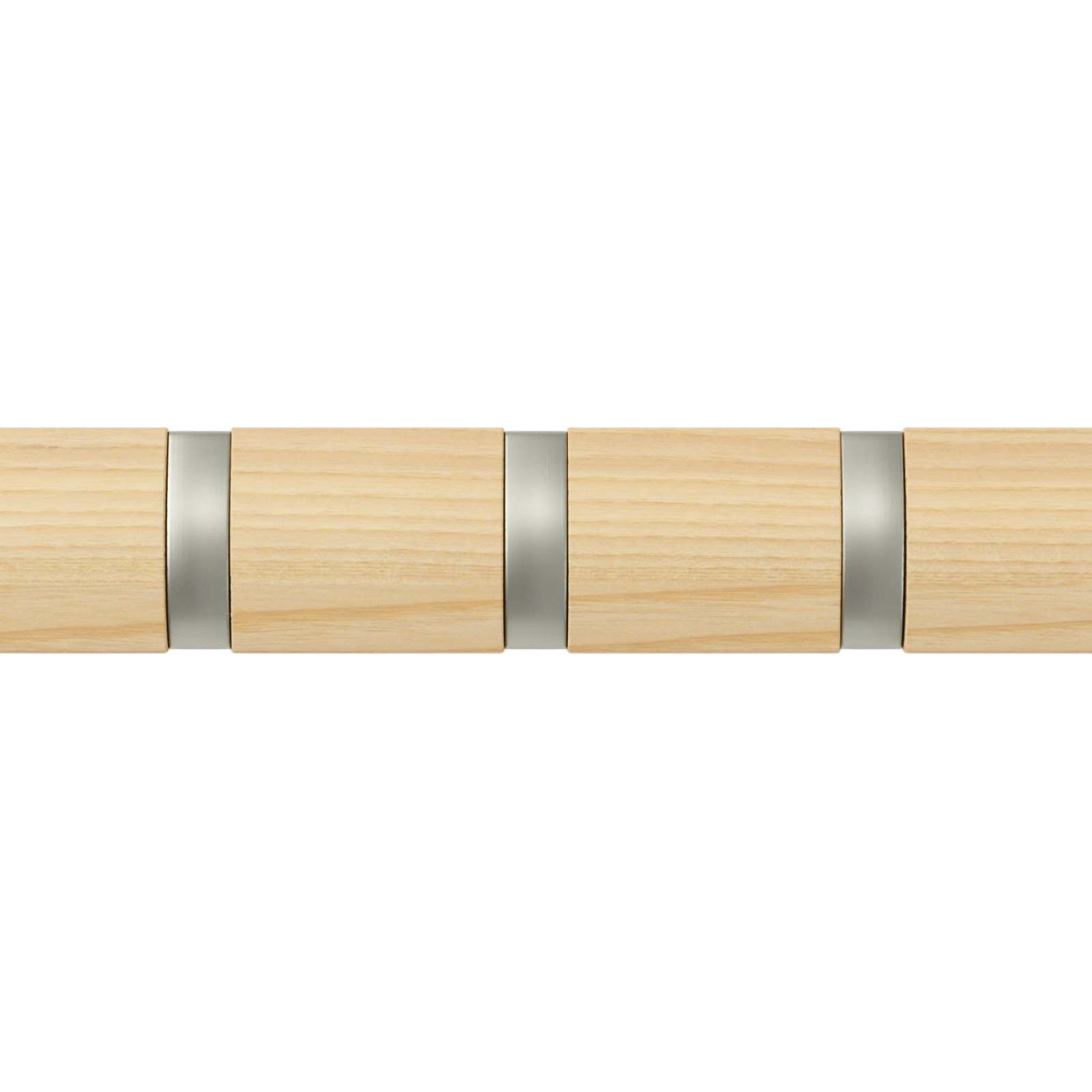 Portemanteau Flip 5 crochets, brun clair / argenté