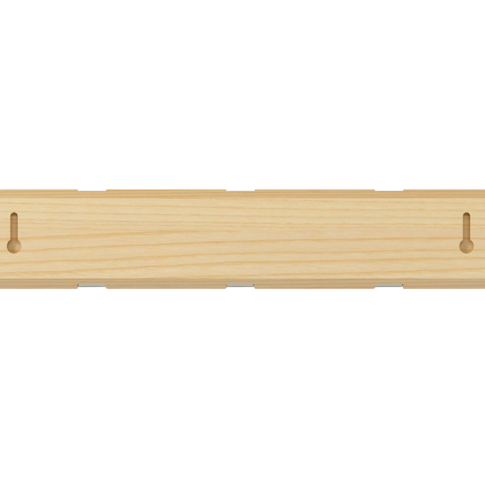 Garderobenleiste Flip 5 Haken, Hellbraun / Silber