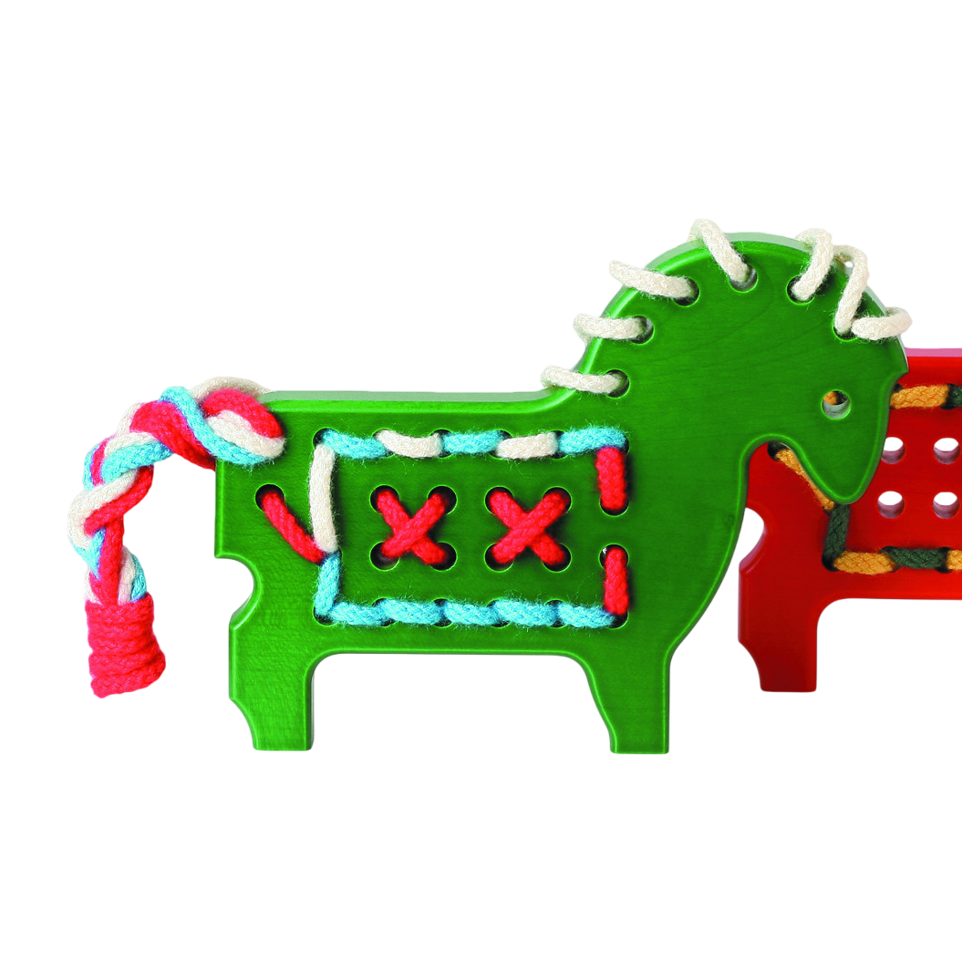 Schnurpfel-Pony grün