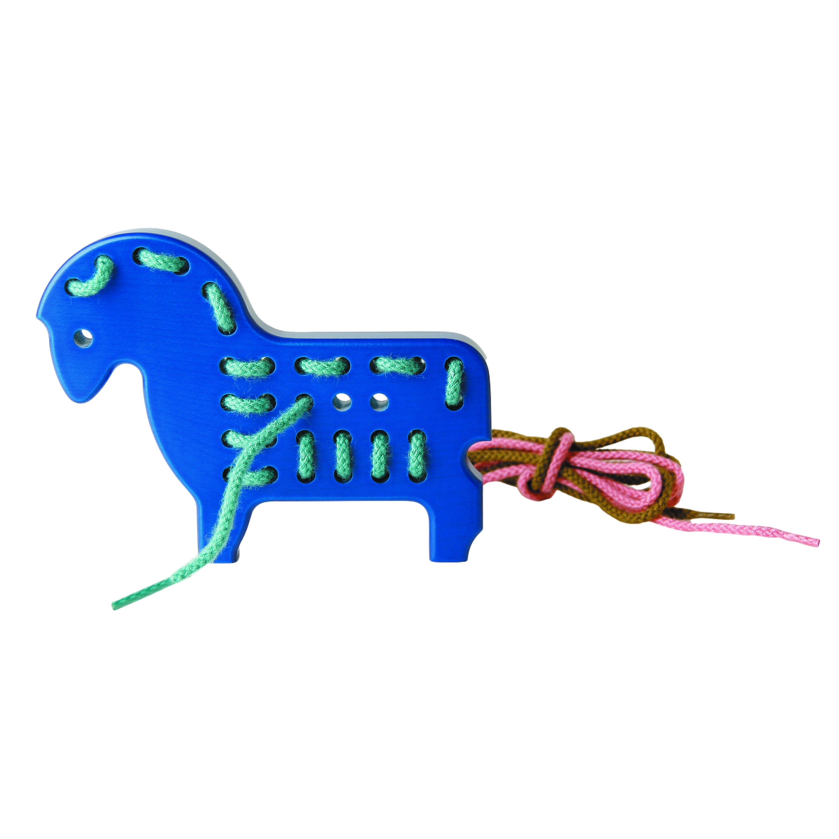 Schnurpfel-Pony blau