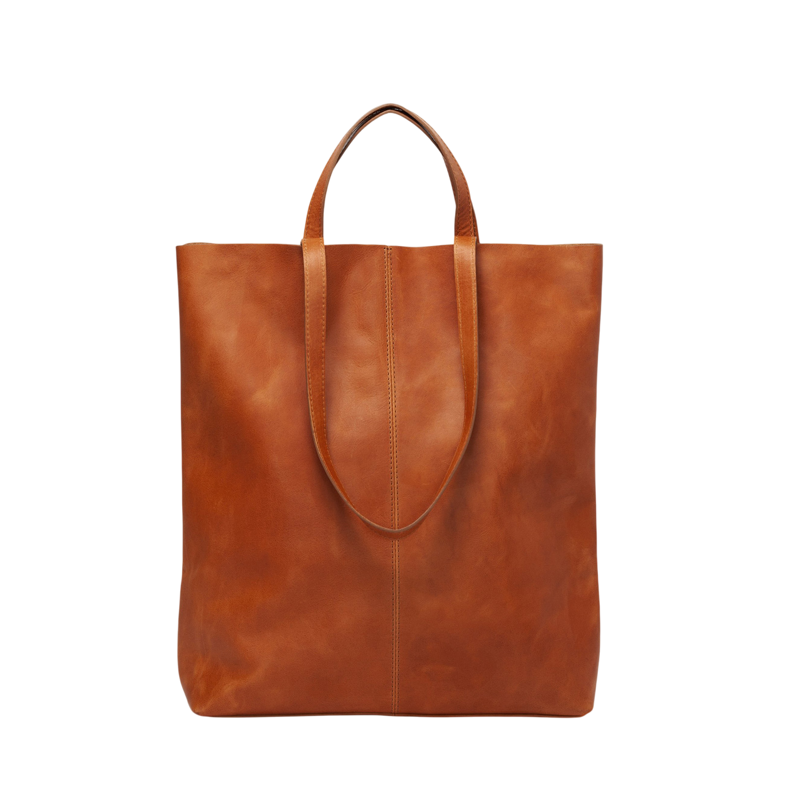 Straps Tote Bag Brown