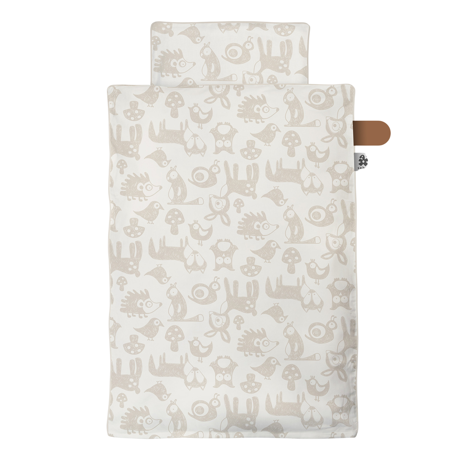 Bed linen 100x70cm, Forest, straw beige