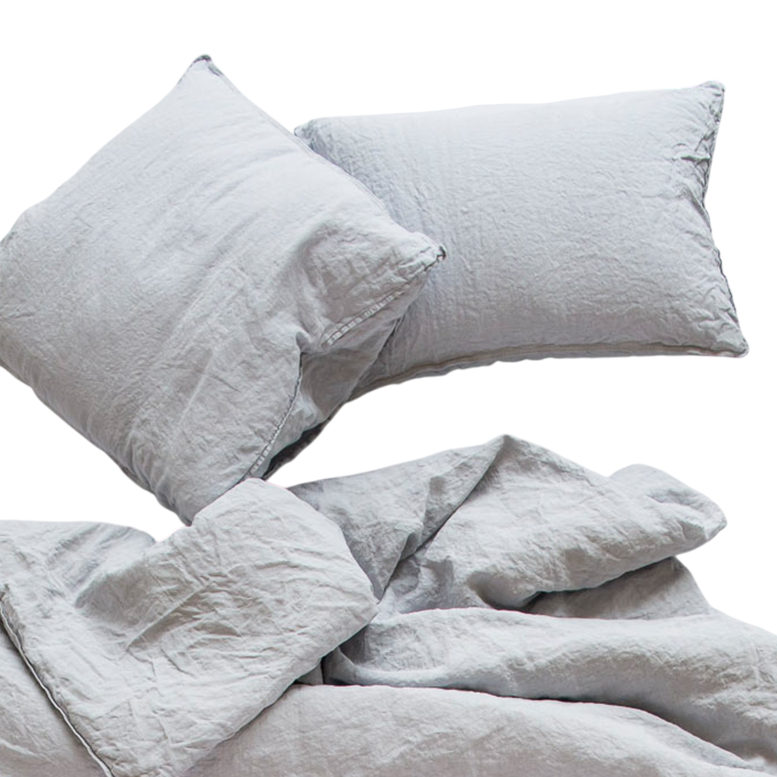 Linus plain, light gray Pillowcase 40x60 cm