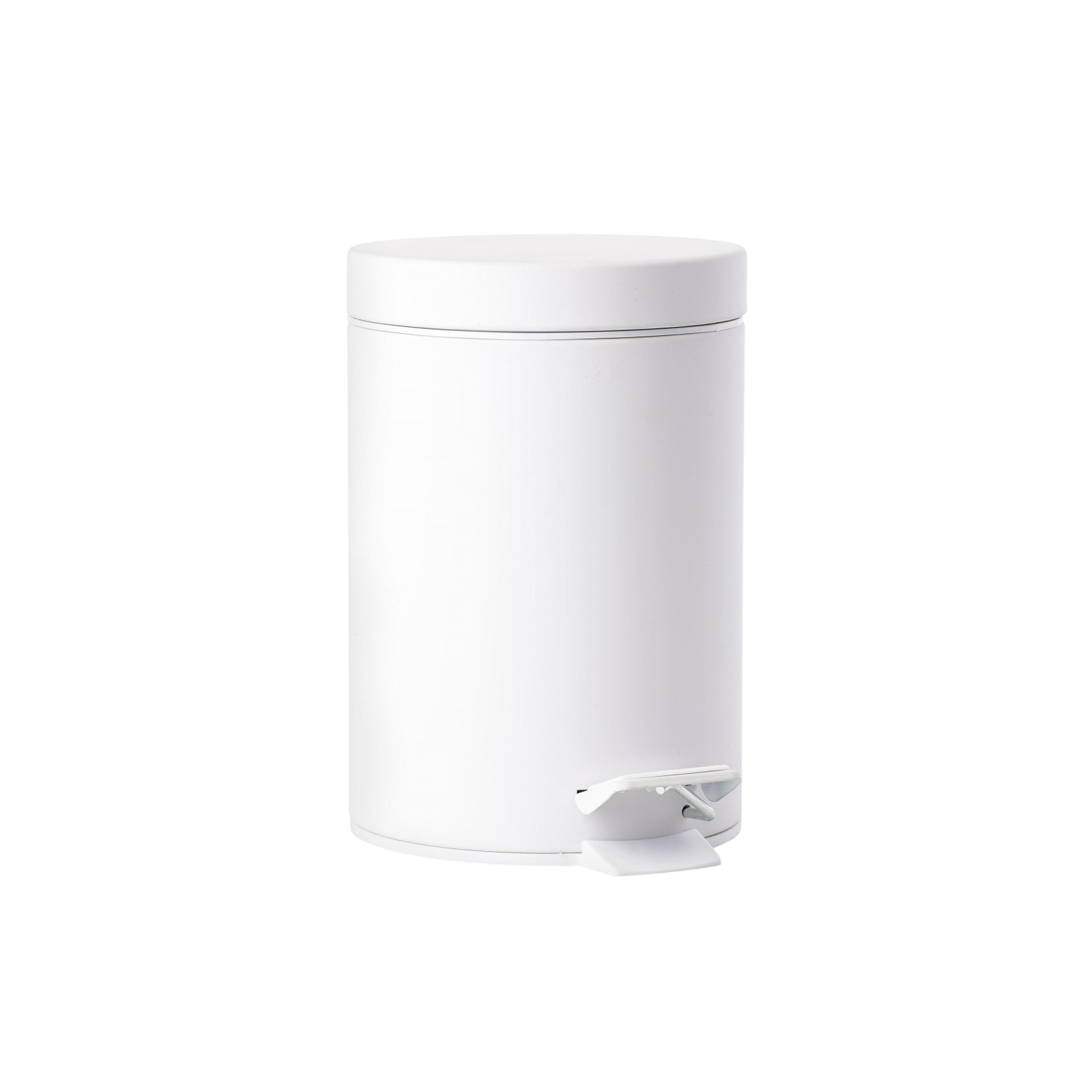Solo 3 l pedal bin, white