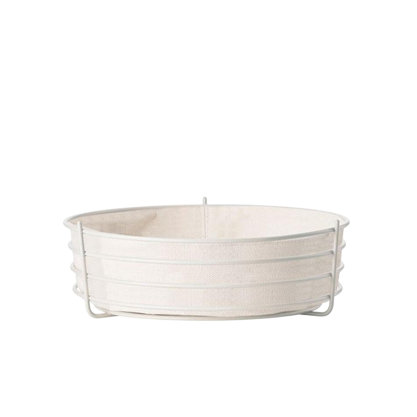 Bread basket singles, white