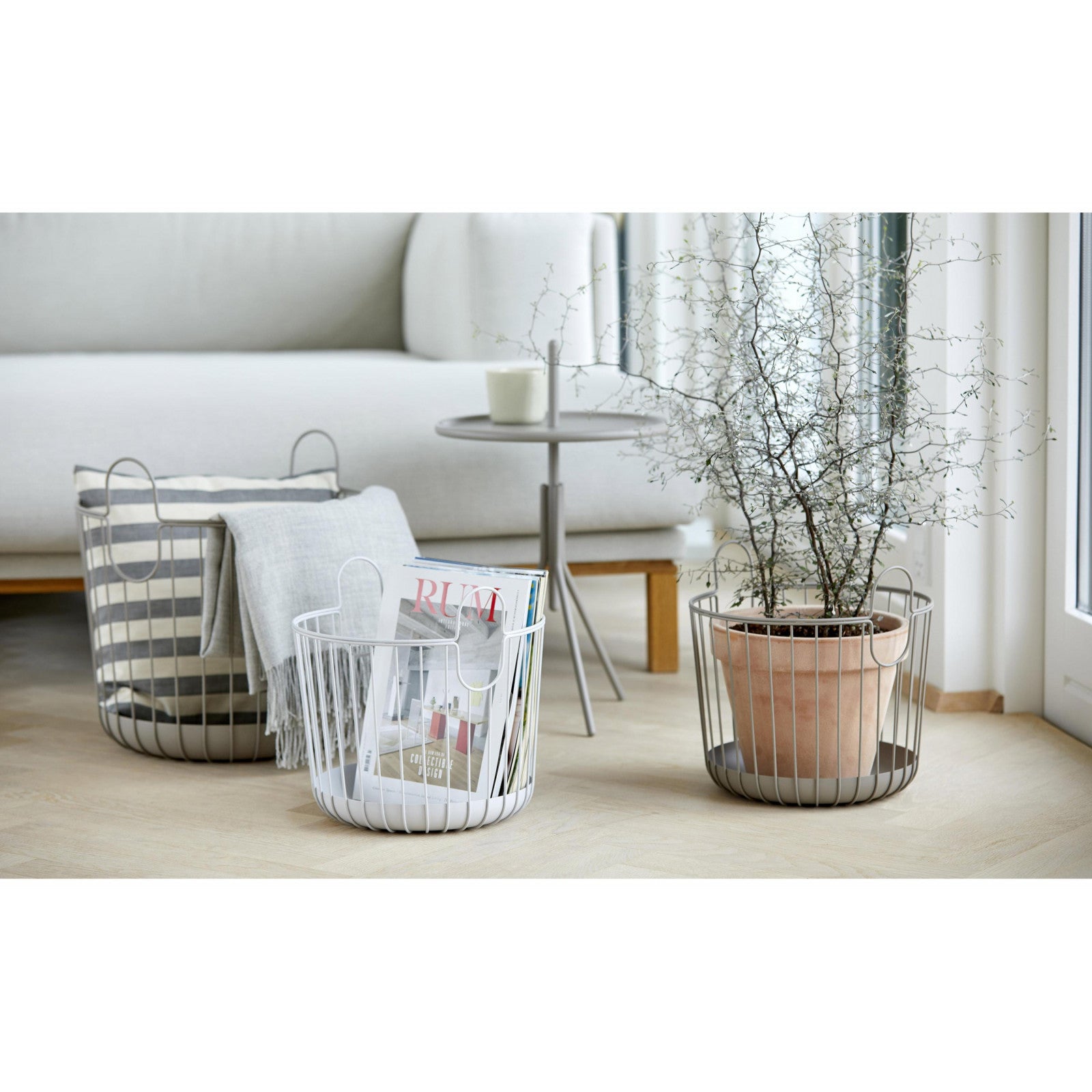 Panier de rangement INU Ø 40.6 cm Taupe