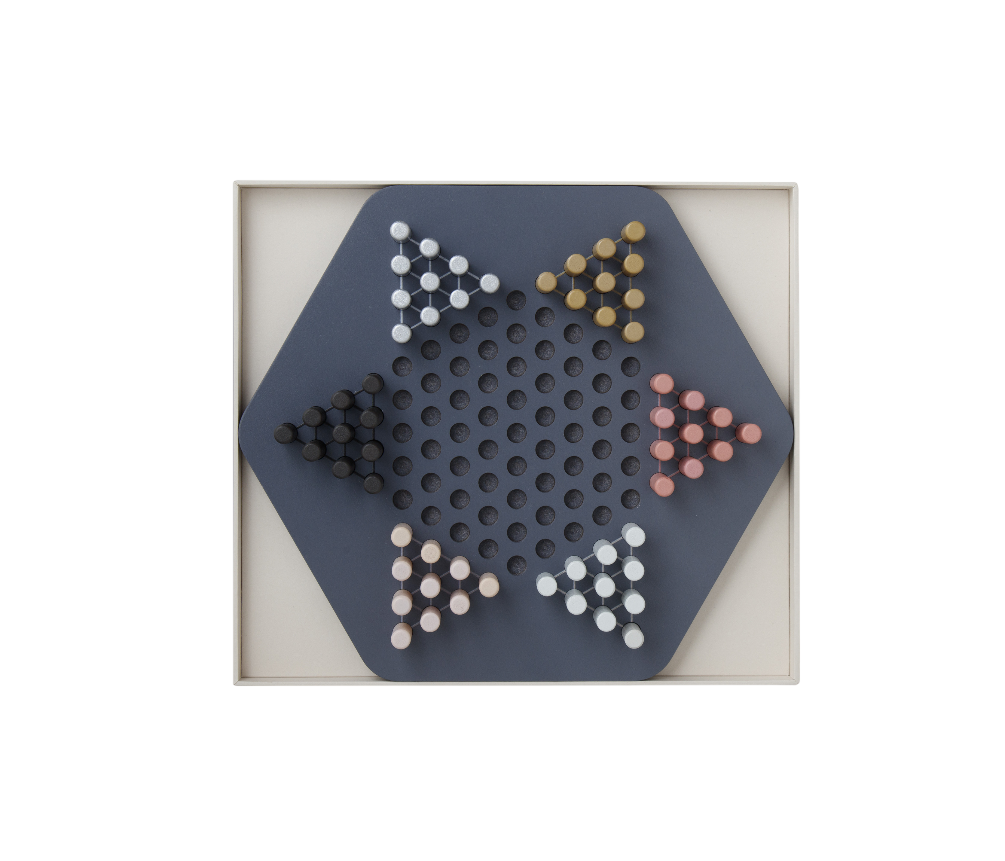 Spiel CLASSIC Chinese Checkers beige, weiss