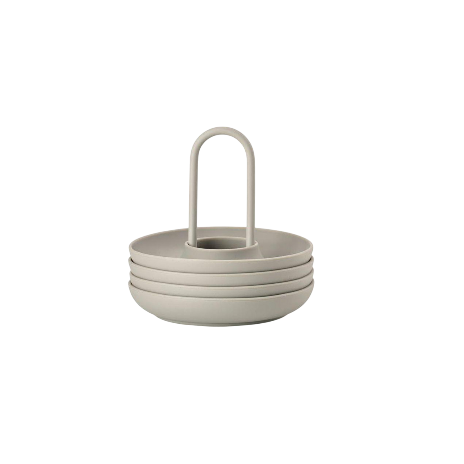 Egg cup singles set of 4, gray