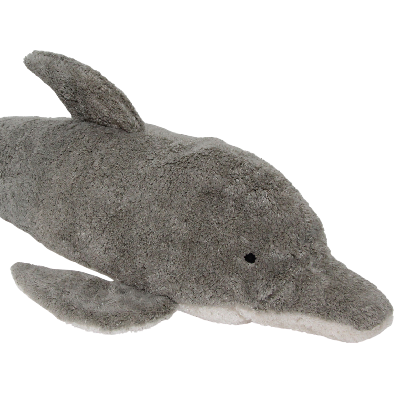 Senger Bio Kuschel- und Wärmetier Delfin Dinkel gross grau