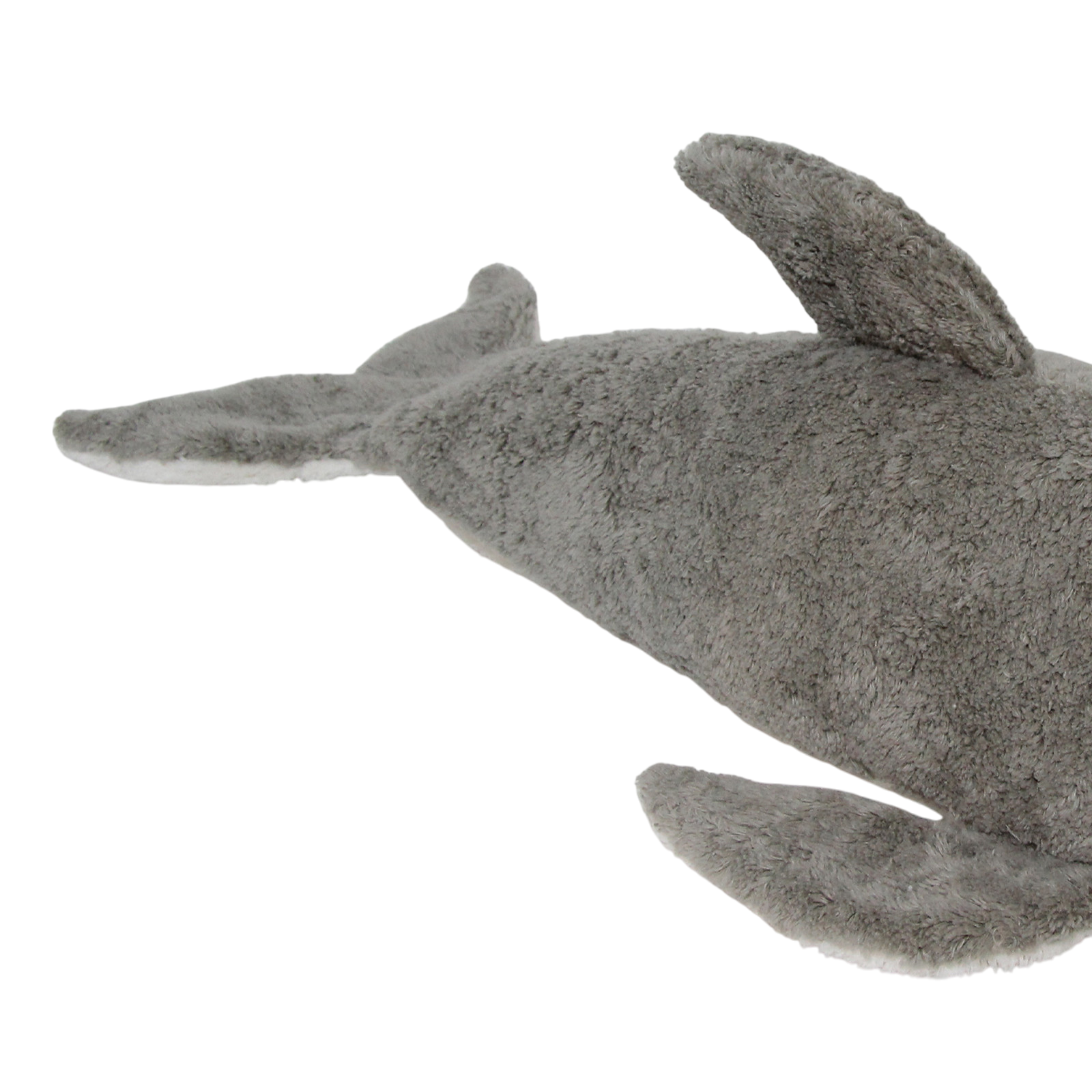 Senger Bio Kuschel- und Wärmetier Delfin Dinkel gross grau