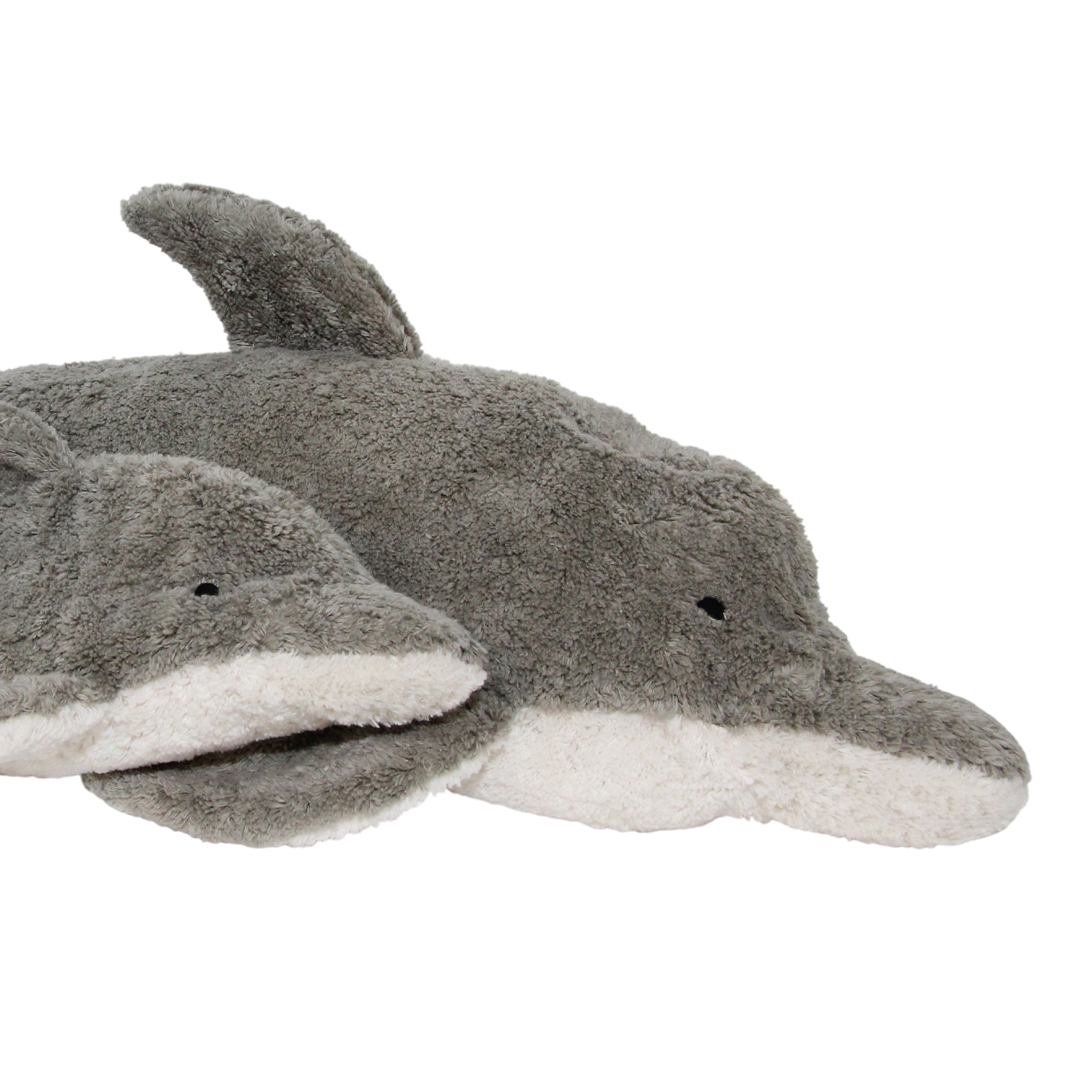 Senger Bio Kuschel- und Wärmetier Delfin Dinkel gross grau