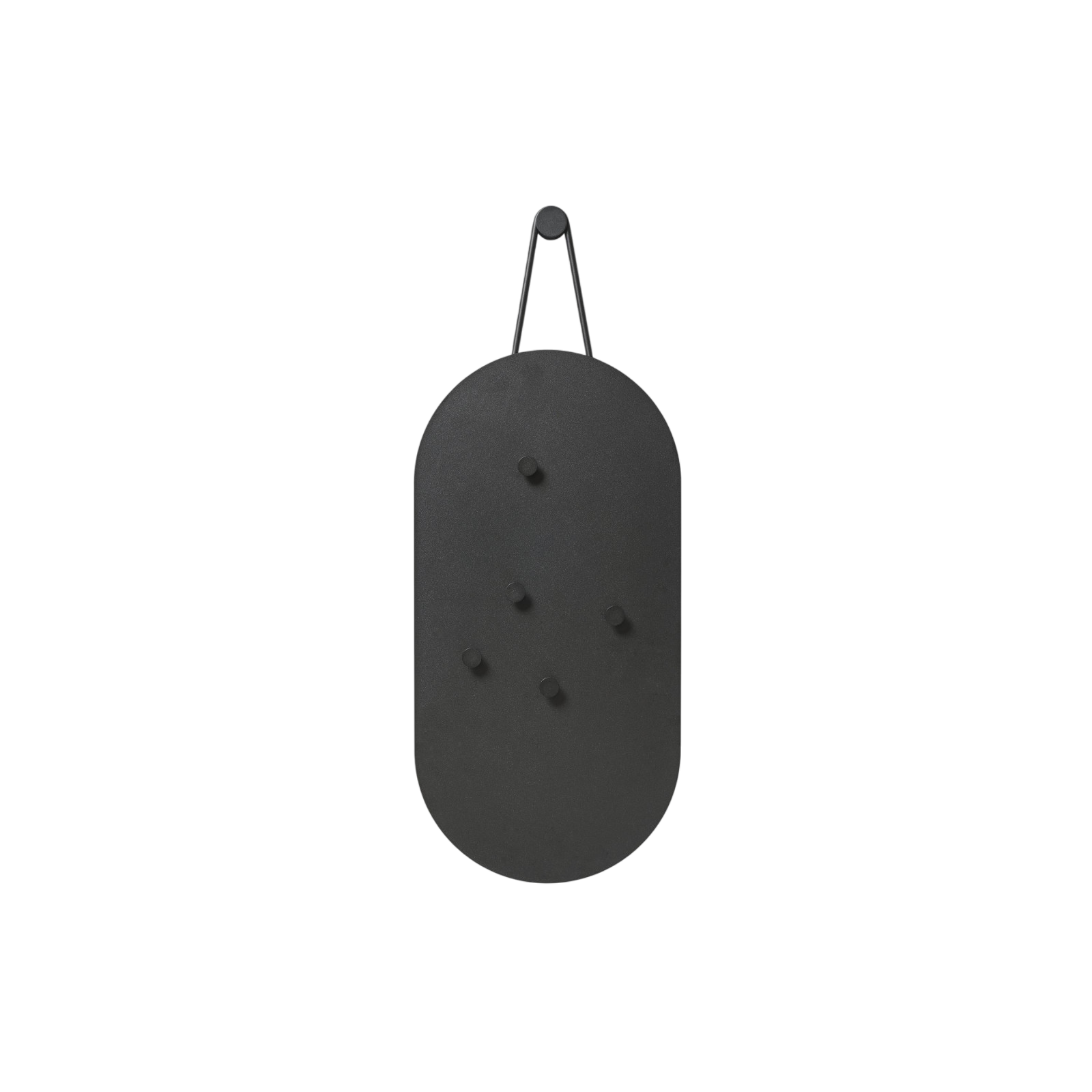 Memotafel aus Metall, Schwarz