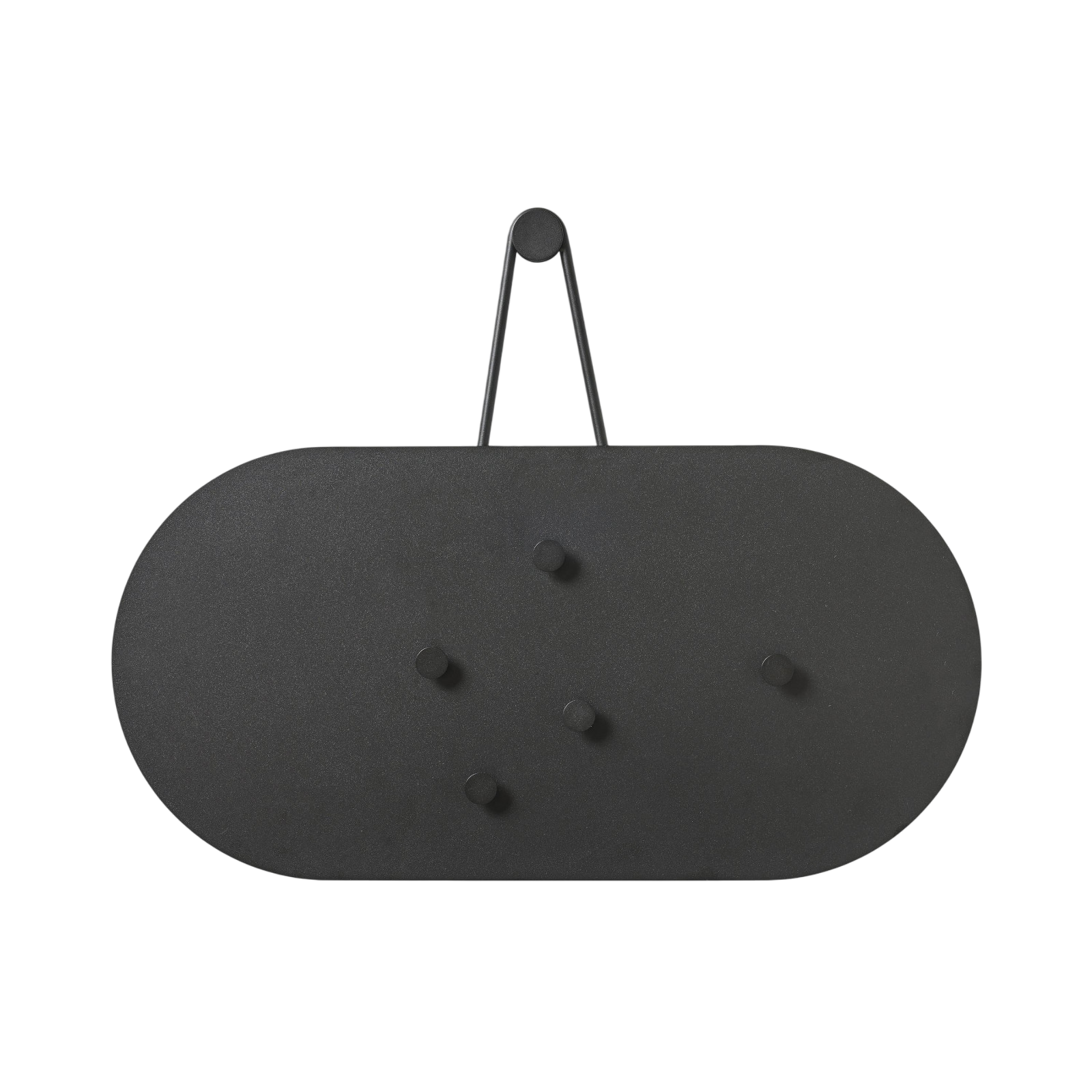 Memotafel aus Metall, Schwarz