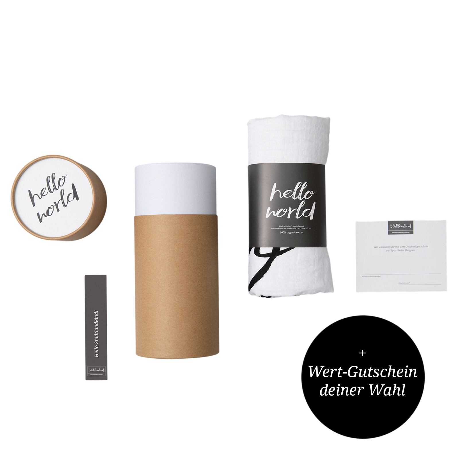 Geschenkbox Geburt mit Gutschein nach Wahl