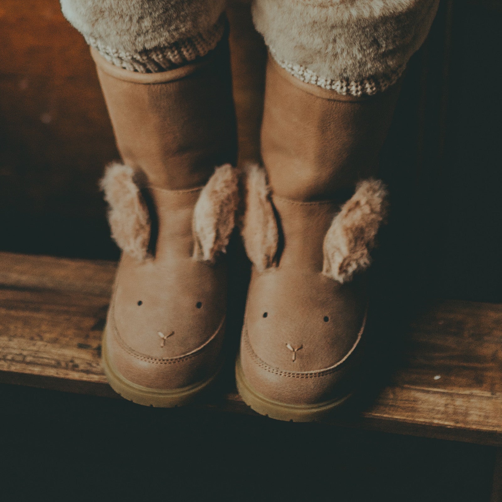 Boots Wadudu Fluffy Bunny Hazelnut Leather