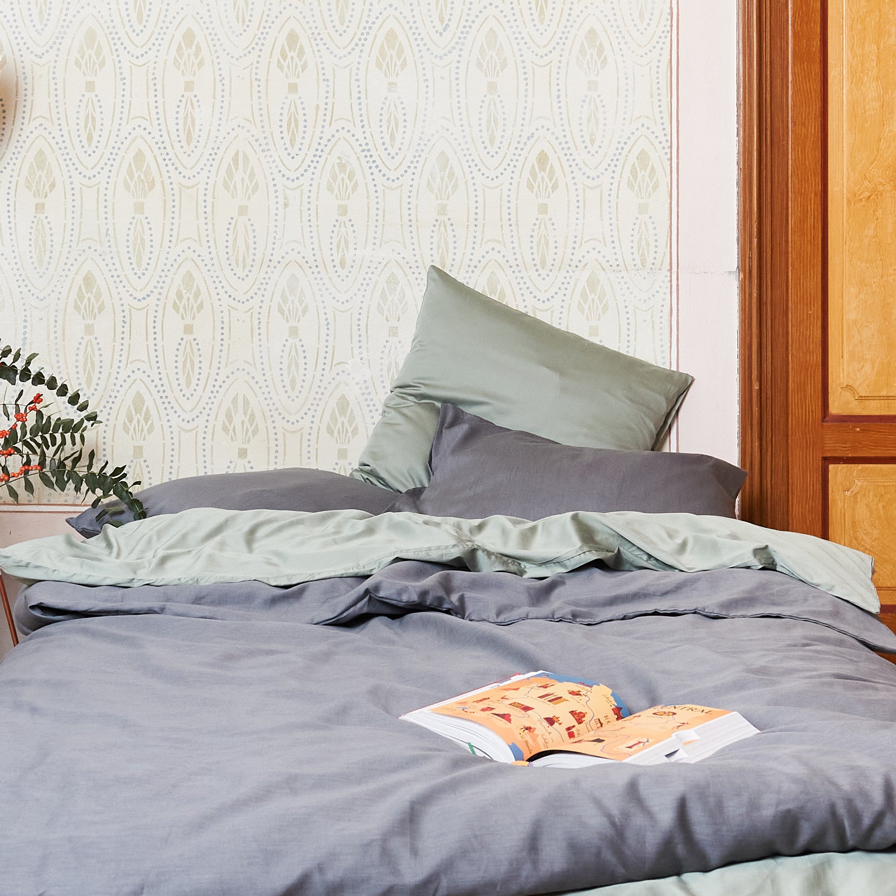 BRAGA stone, pillowcase 40x60 cm