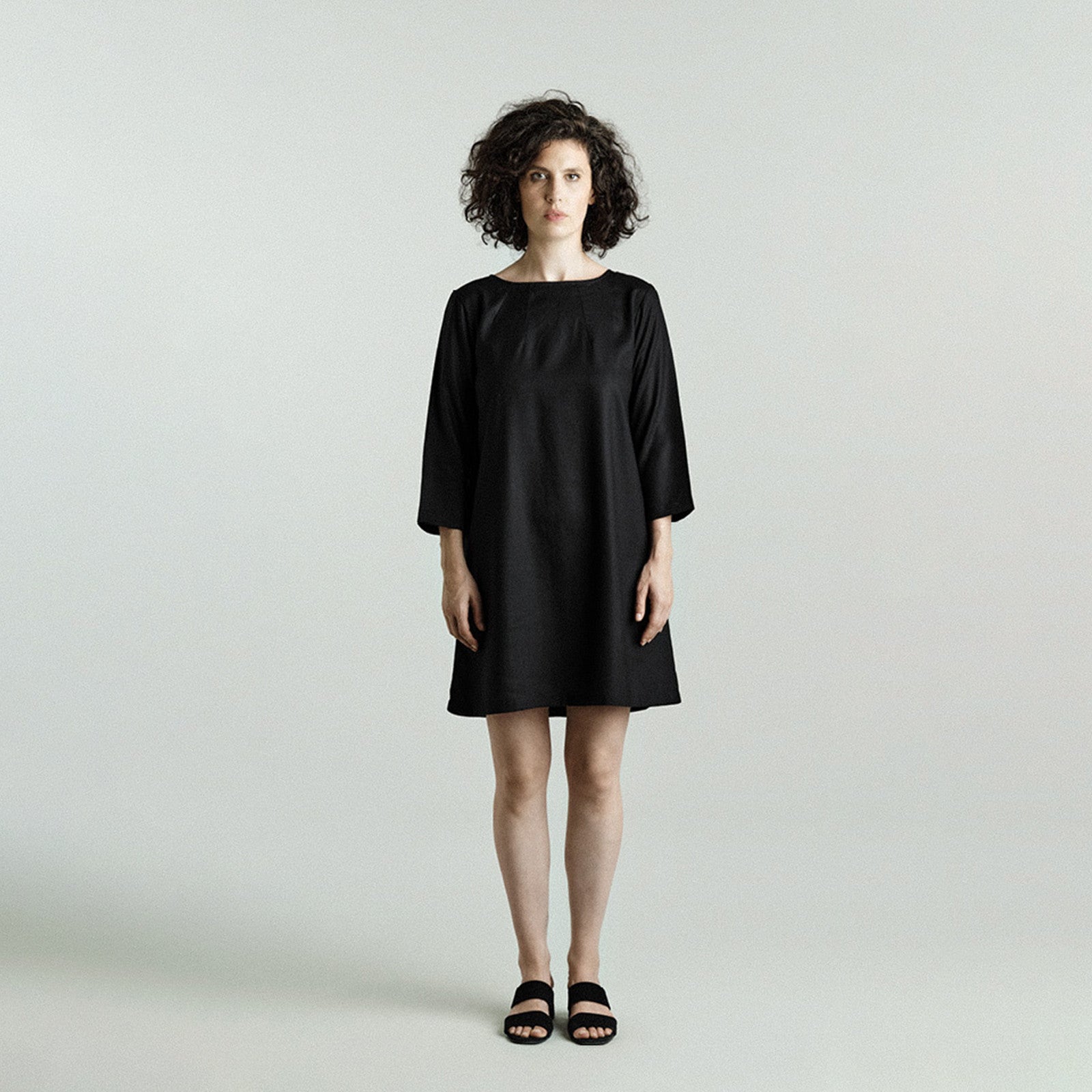 Kleid Tencel schwarz