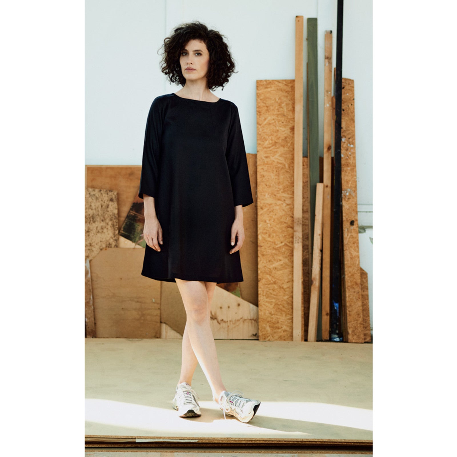 Kleid Tencel schwarz