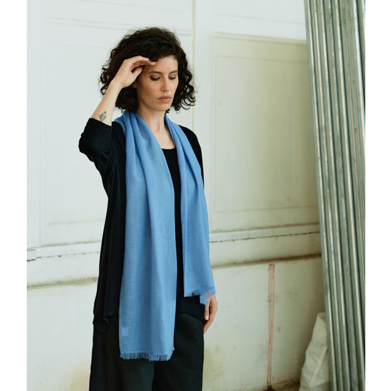 Sommerschal blau