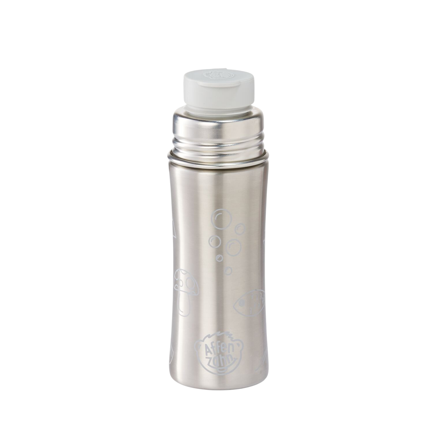 Edelstahl Trinkflasche grau