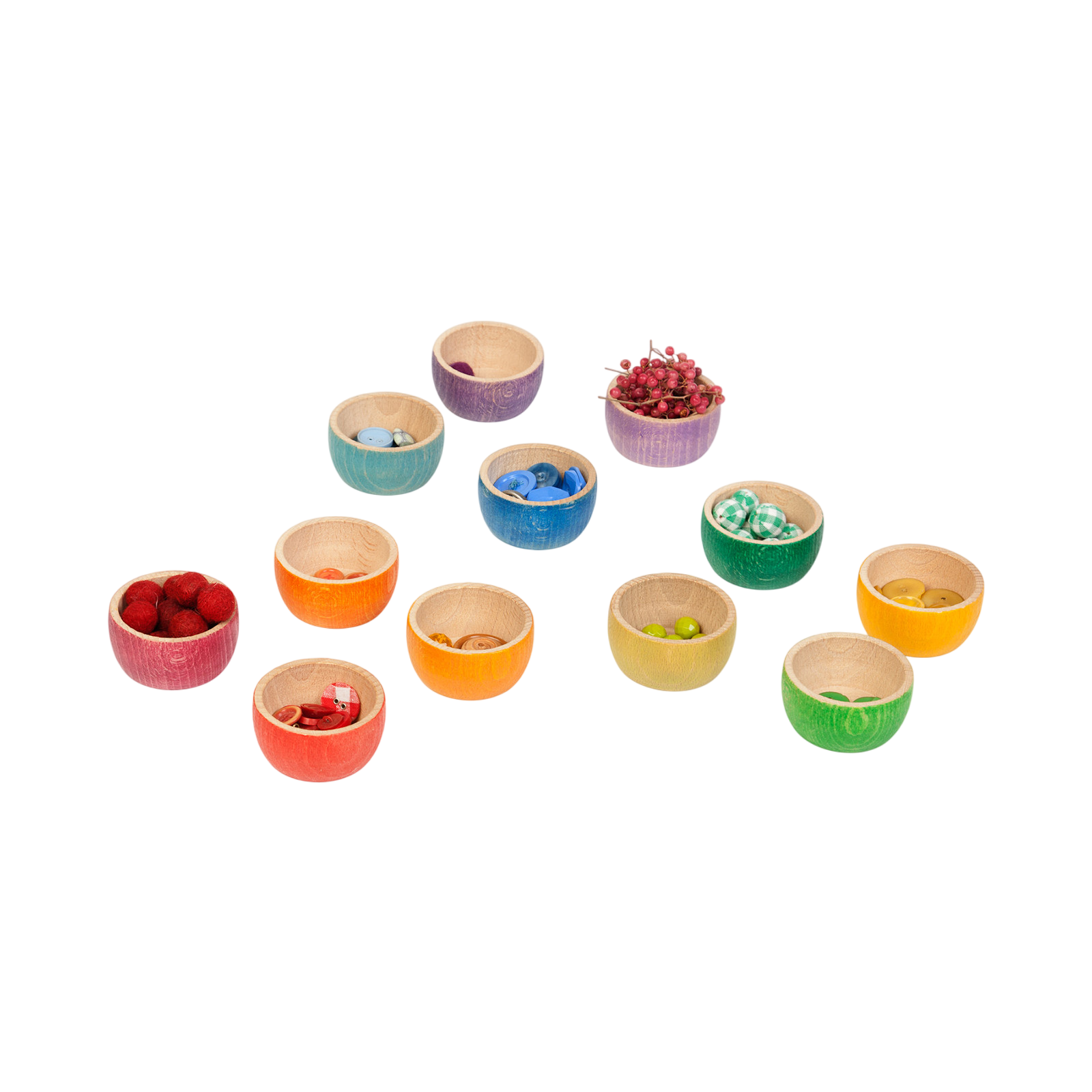 Set de coupelles Rainbow 12 pièces Grapat