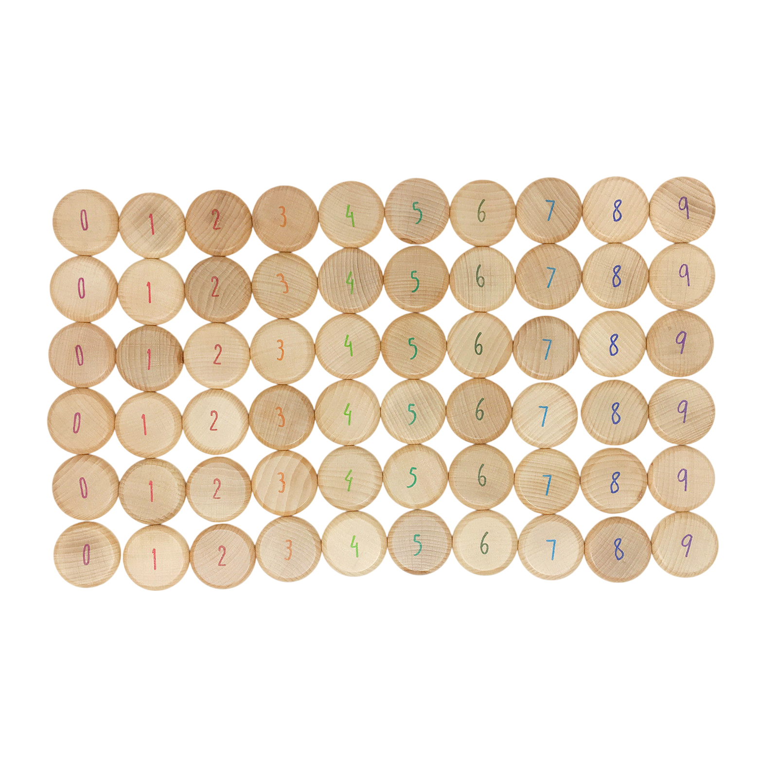 Coins with numbers 60 pieces Grapat