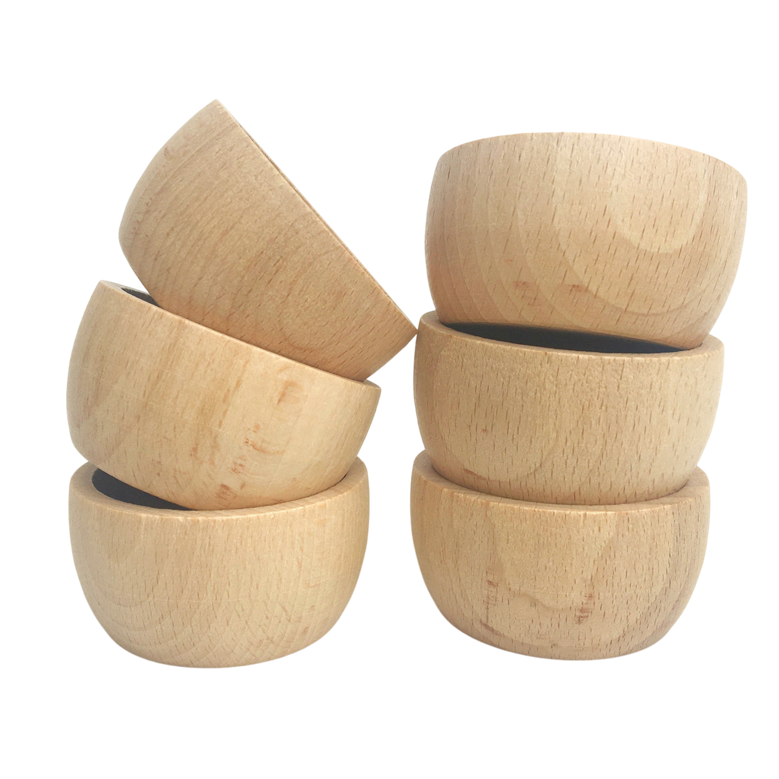 Holzschalen 6 Stück Natur Grapat