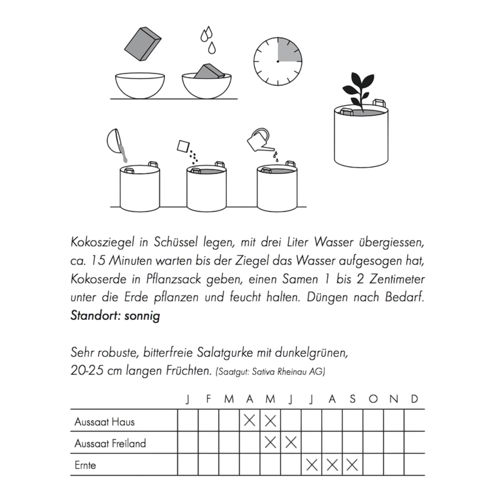 Cucumber planting bag