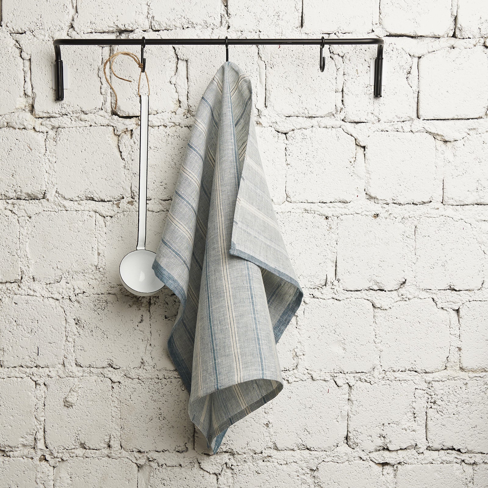 JULIETTE "Stripe" kitchen towel ocean 50x70cm (dark blue)