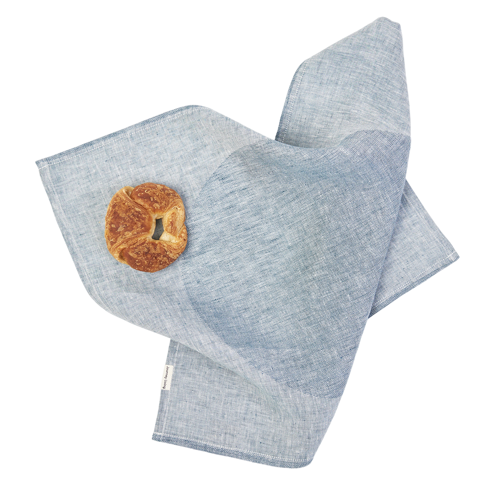 ELISE "Big Dot" serviette de table ocean 50x50cm (dark blue)