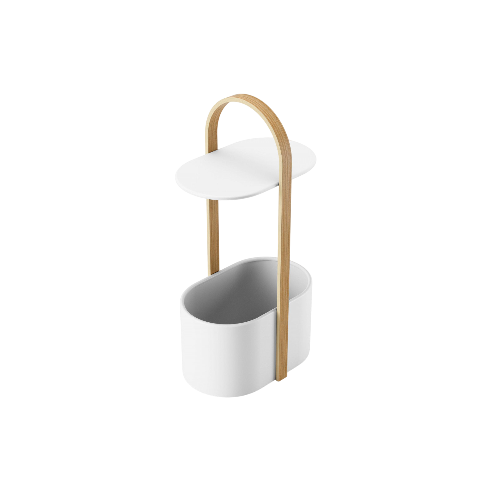 Table d'appoint Bellwood, Blanc