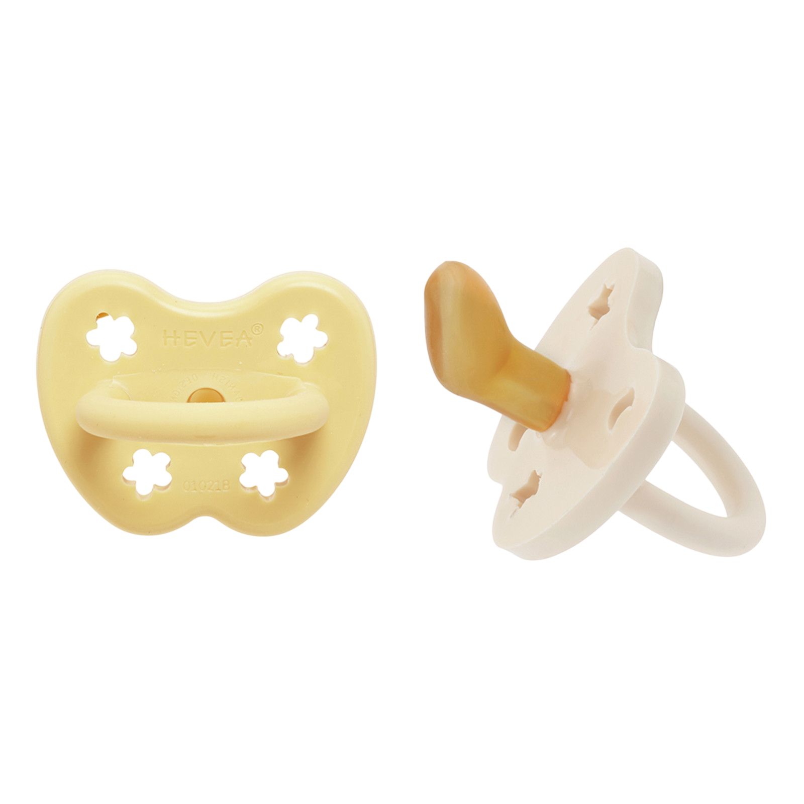 Sucettes bébé 2-Pack Ortho pale butter & milky white