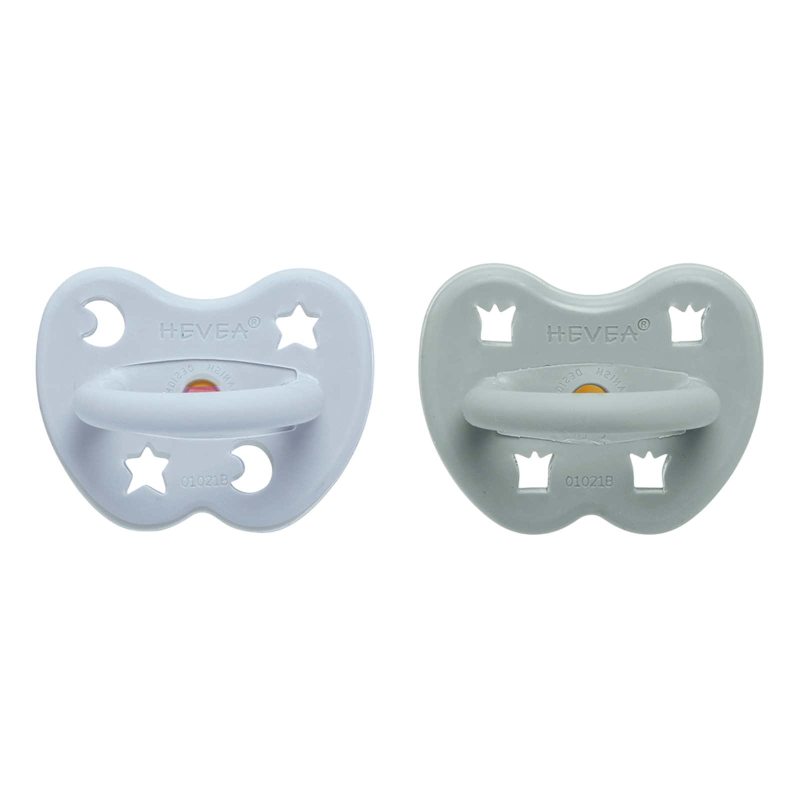 Baby Schnuller 2-Pack Round cottage blue & gorgeous grey