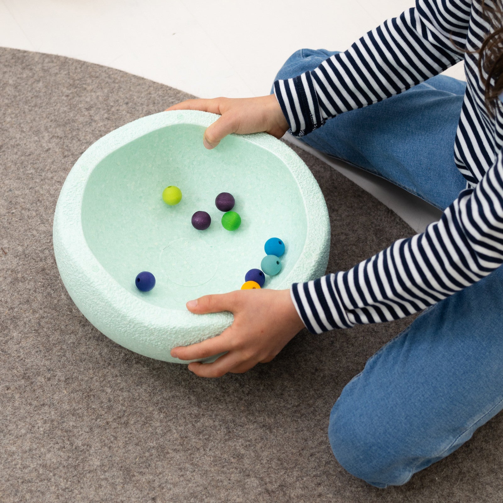 Pierre empilée menthe (15% de déchets marins)