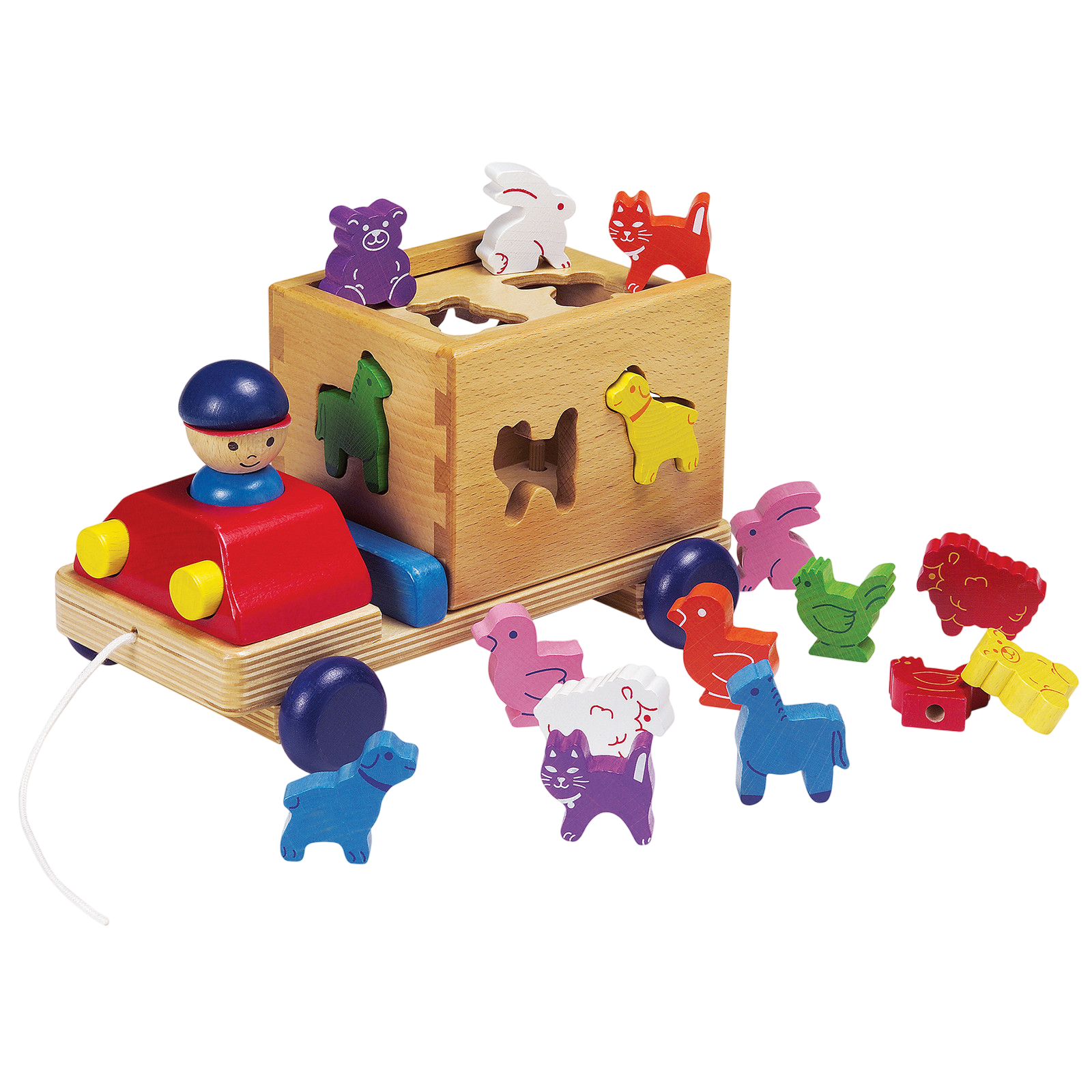 güterzug spielzeug Spielba Lastwagen mit Tieren+Sortierspiel