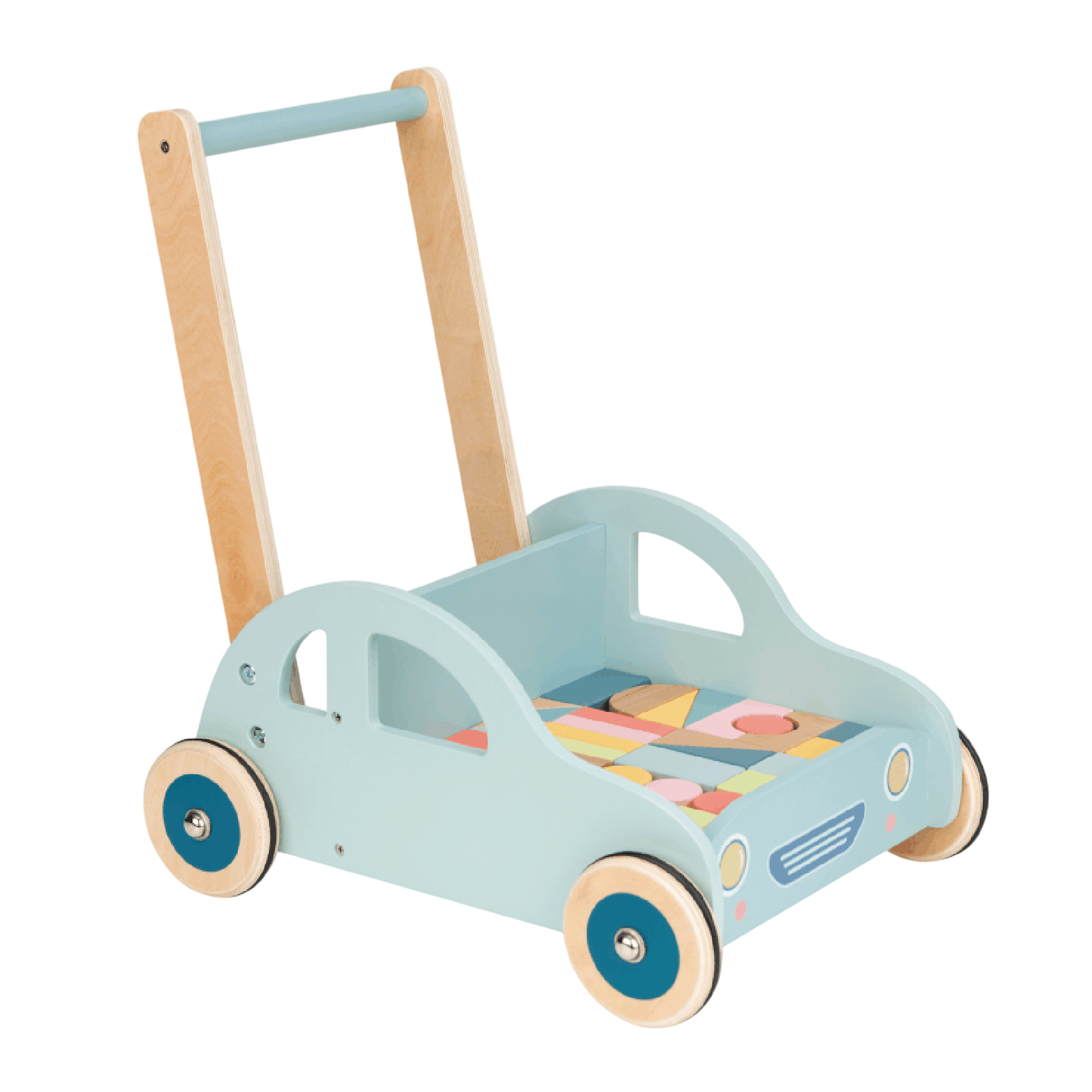 Spielba Baby Walker car with building blocks