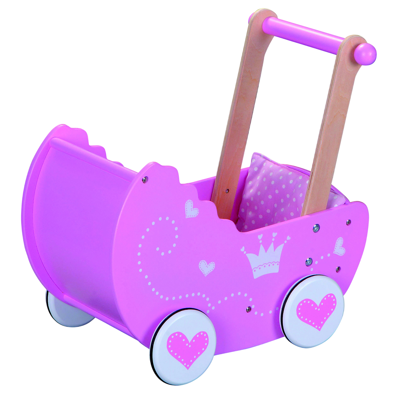 Spielba doll's pram with contents