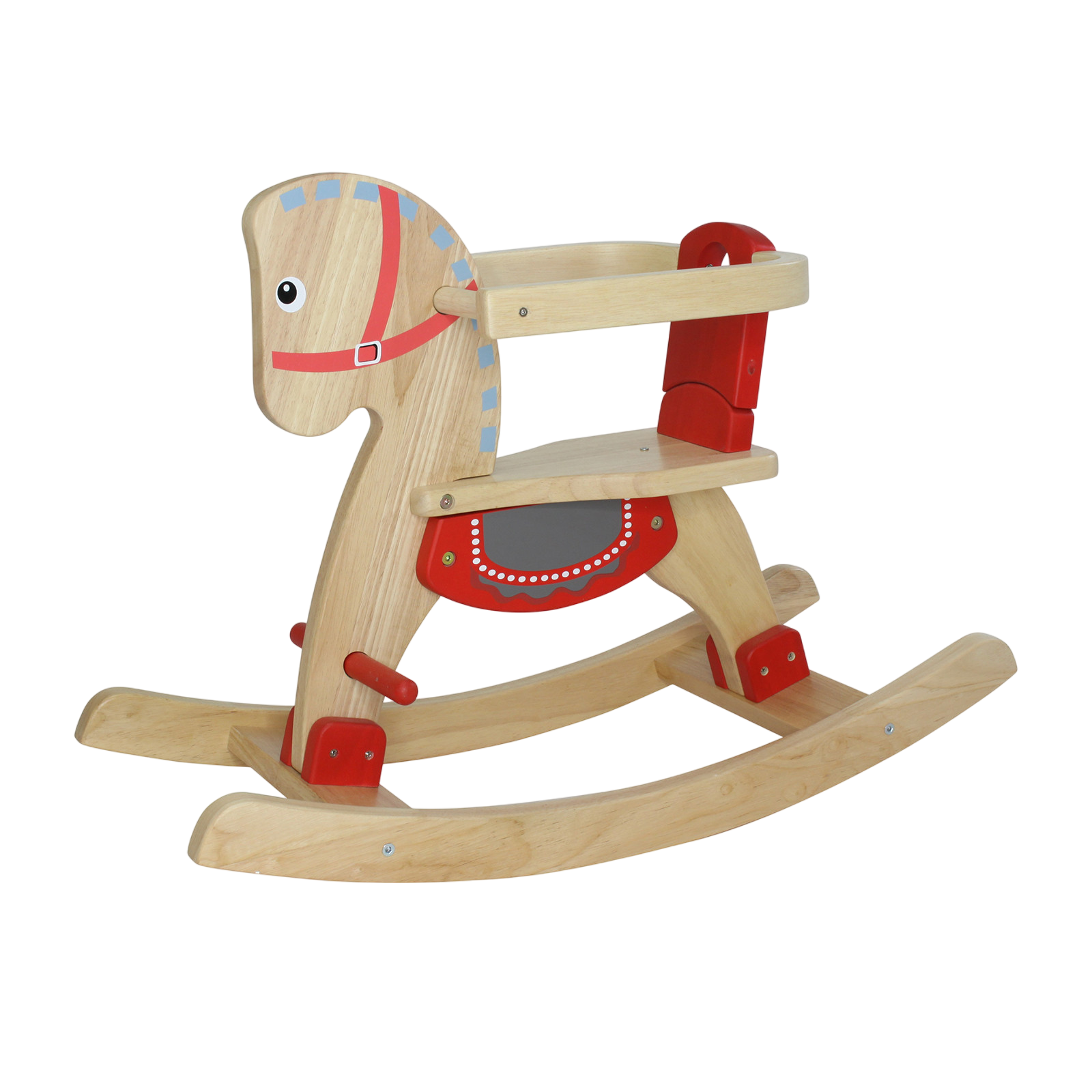 Spielba rocking horse natural wood