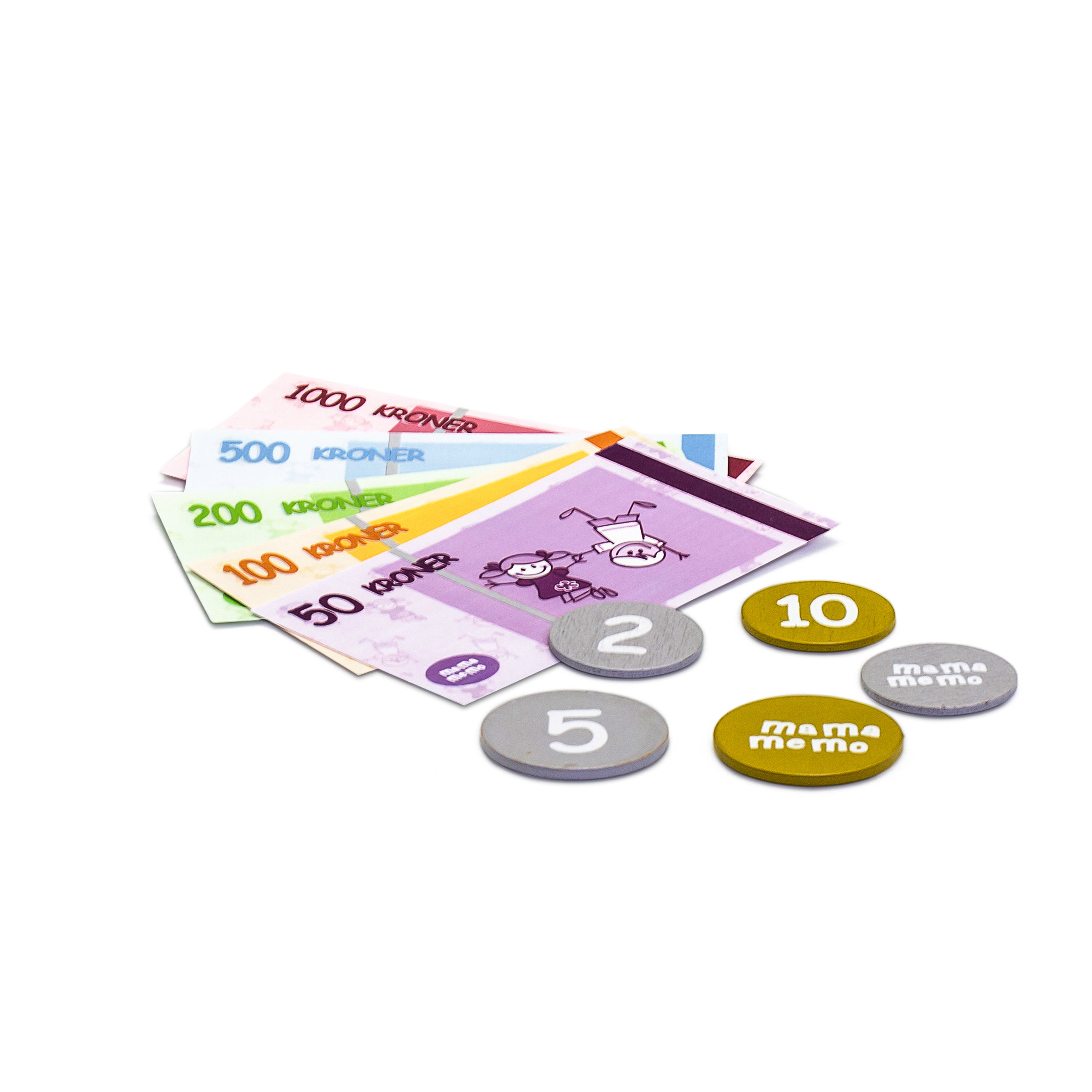 Caisse de jeu et argent