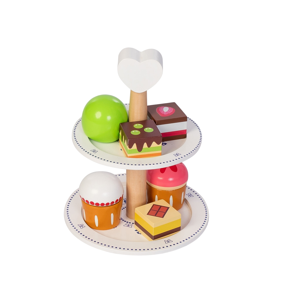 Etagère Royal mit 6 Gebäckstücken