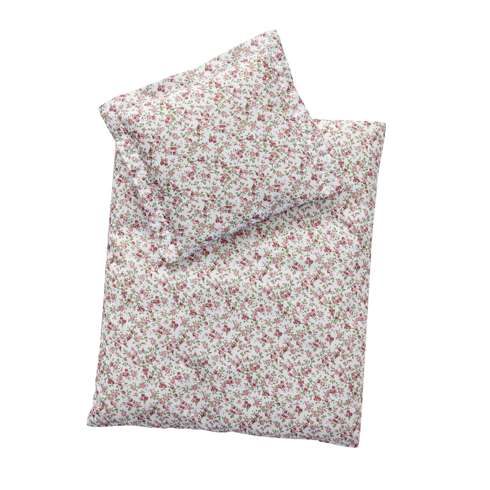 Puppendecke und Kissen - roses