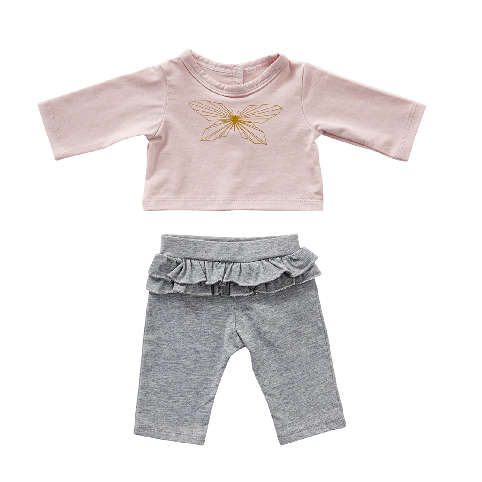Puppenhose und T-Shirt Schmetterling (40-45 cm)